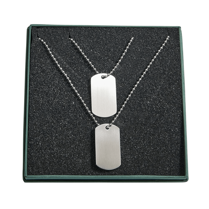Set of 2 Dog Tags with Chain - Schoppy's Since 1921