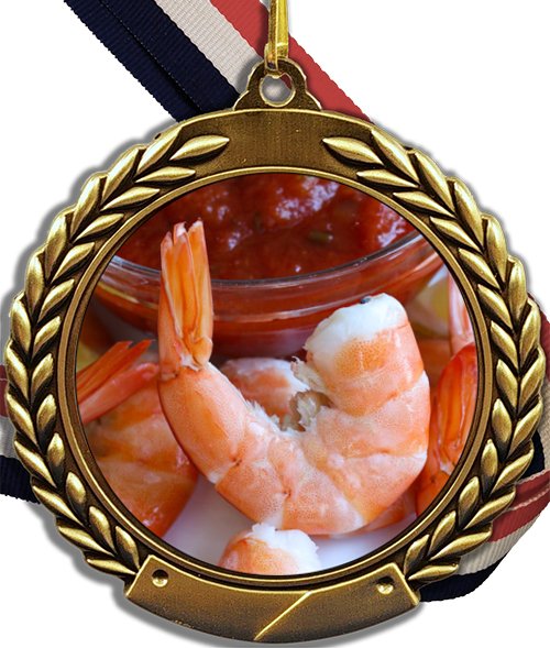 Shrimp Logo Medal - Schoppy's Since 1921