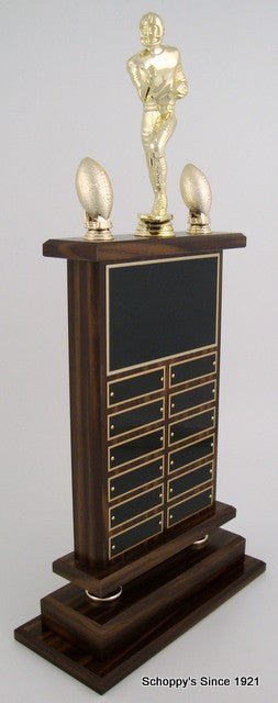 Side View of A large Football Perpetual Trophy by Schoppy&