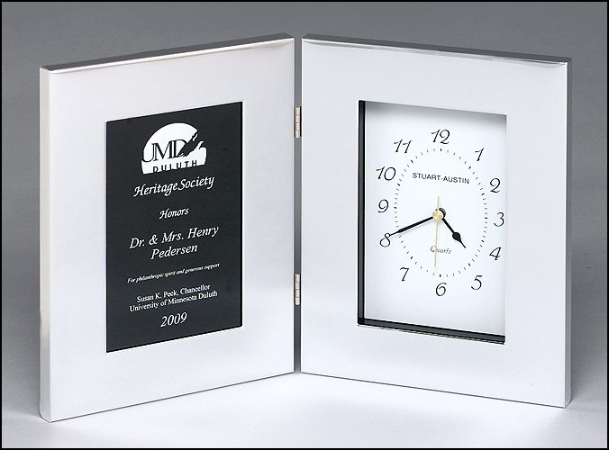 Silver Aluminum Clock - Schoppy's Since 1921