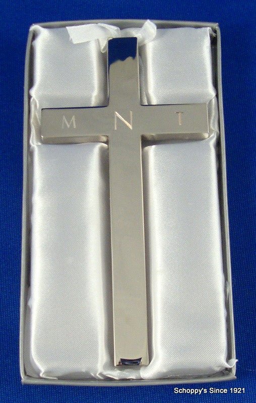 Silver Cross With White Ribbon - Schoppy's Since 1921