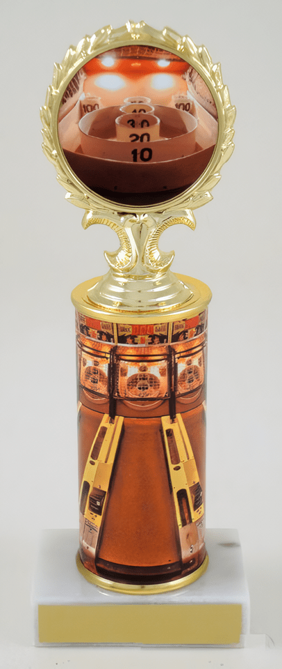 Skee Ball Custom Column Logo Trophy - Schoppy&
