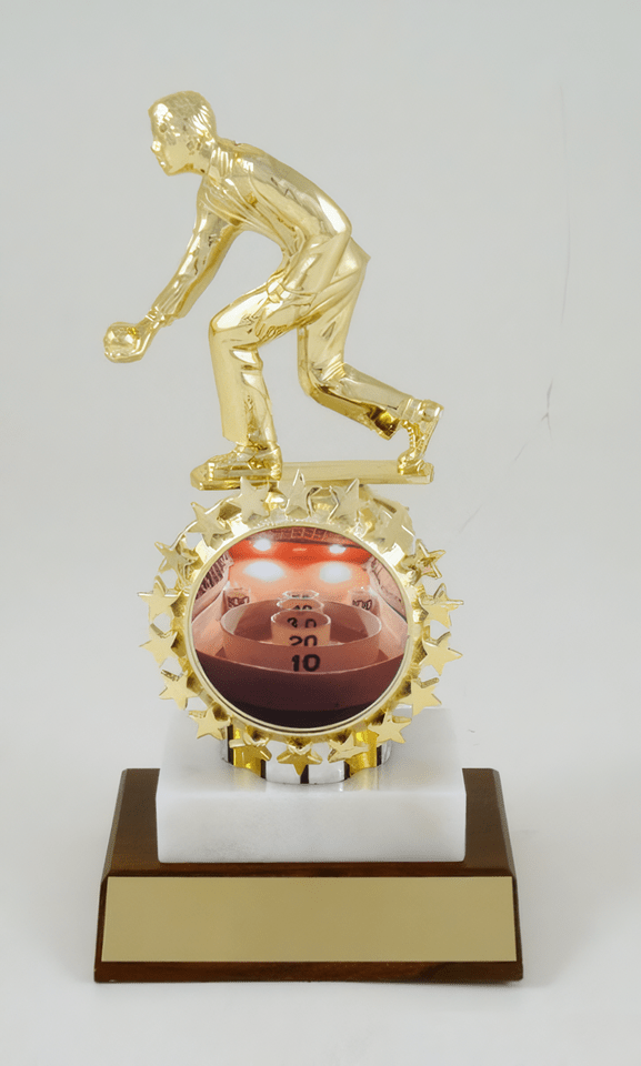 Skee Ball Trophy with Starred Logo Holder - Schoppy&