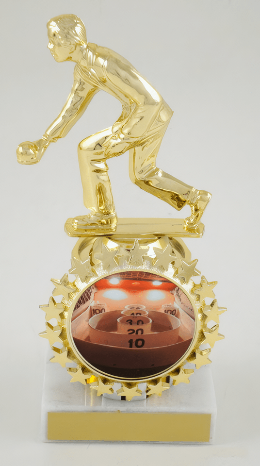 Skee Ball Trophy with Starred Logo Holder - Schoppy&