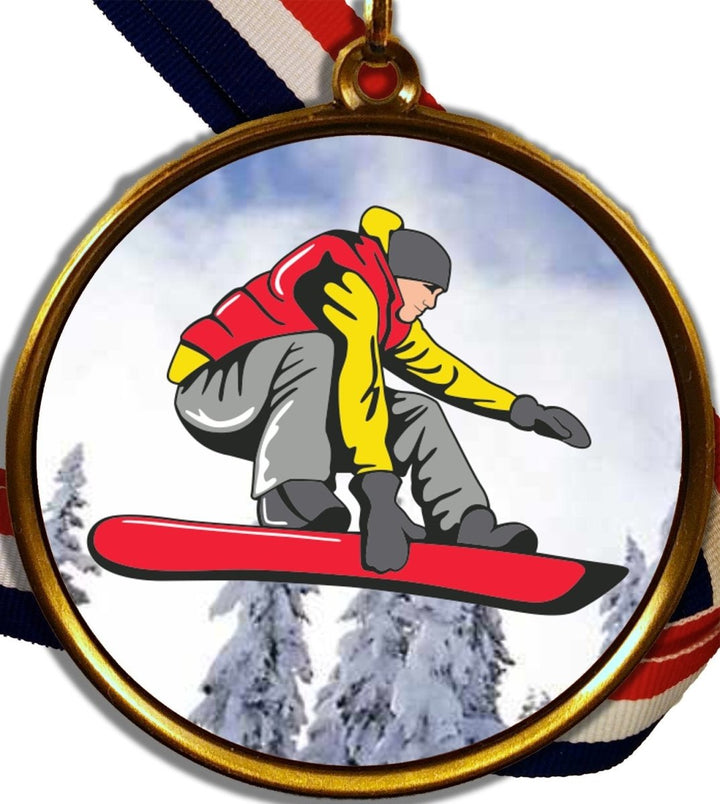 Snowboarding Logo Medal - Schoppy's Since 1921