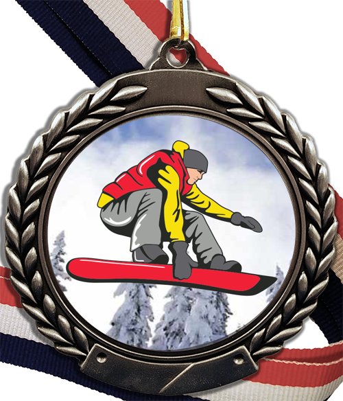 Snowboarding Logo Medal - Schoppy's Since 1921