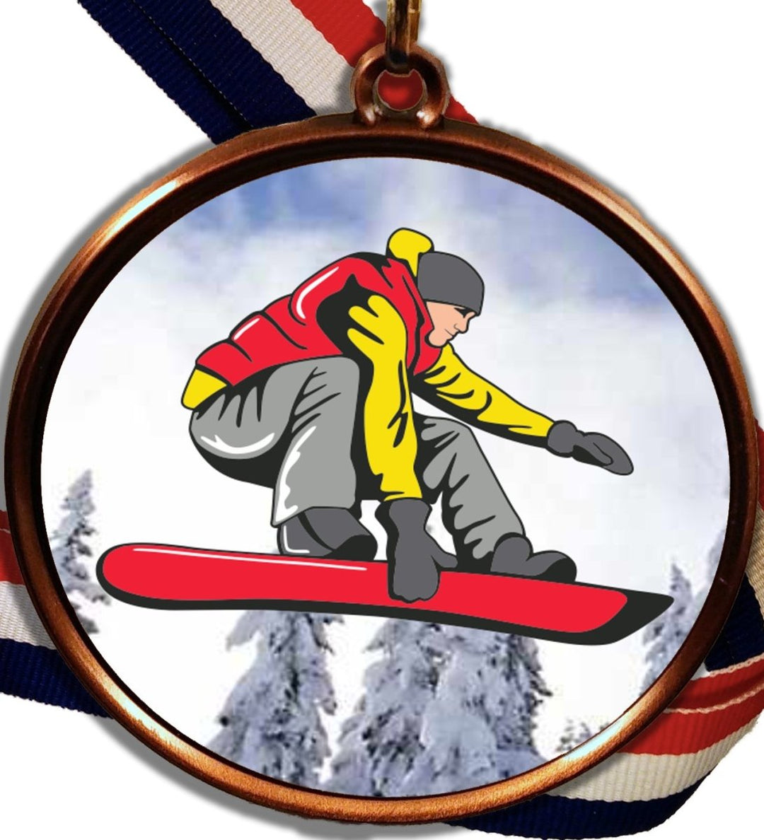 Snowboarding Logo Medal - Schoppy's Since 1921