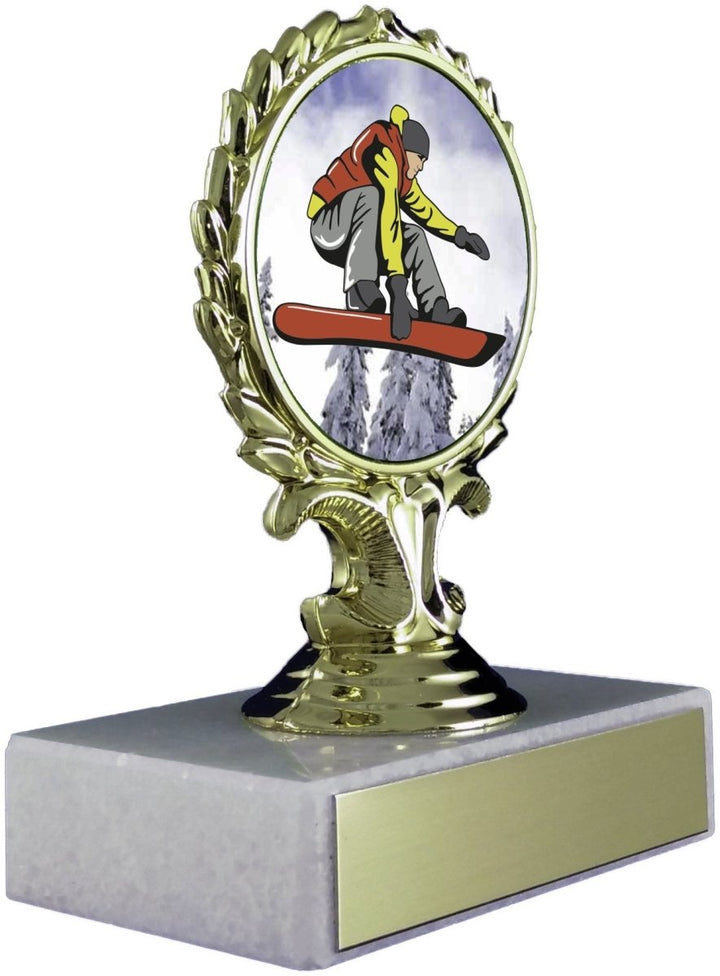 Snowboarding Logo Trophy - Schoppy's Since 1921