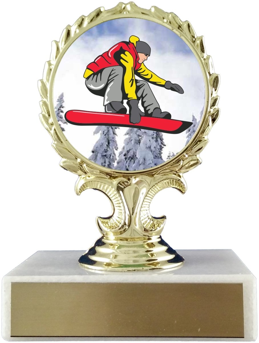 Snowboarding Logo Trophy - Schoppy's Since 1921