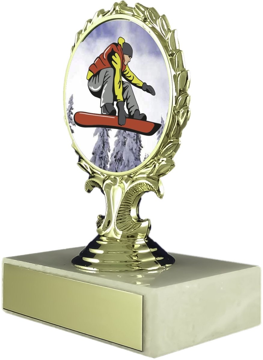 Snowboarding Logo Trophy - Schoppy's Since 1921