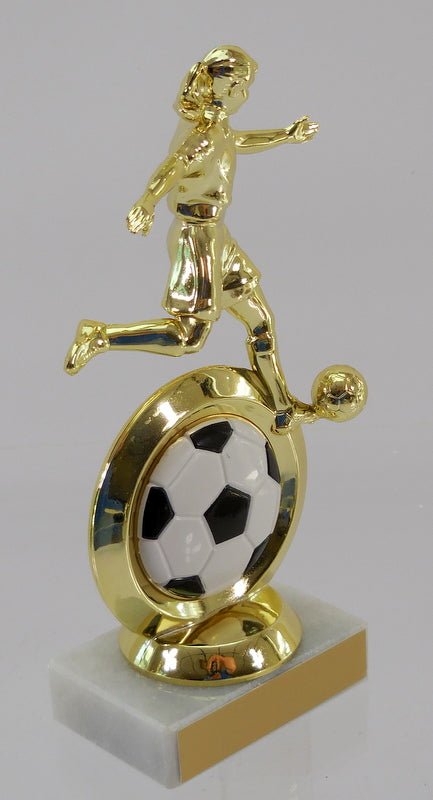 Soccer Logo Insert Figure Trophy - Schoppy's Since 1921