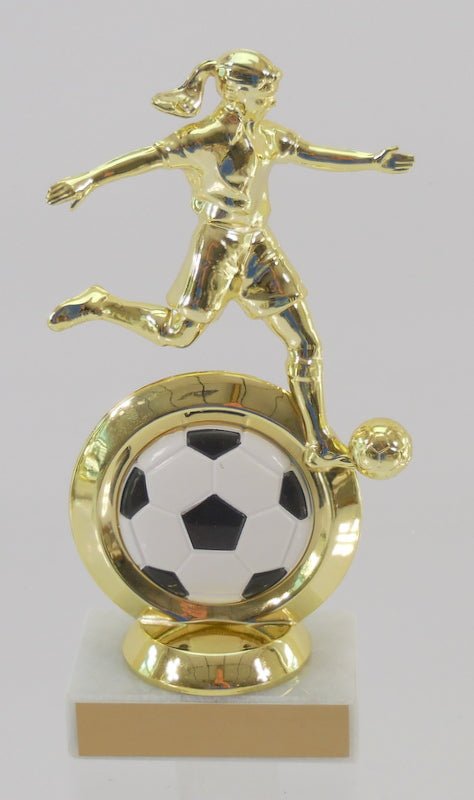 Soccer Logo Insert Figure Trophy - Schoppy's Since 1921