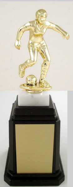 Soccer Player Figure Tower Base Trophy - Schoppy's Since 1921