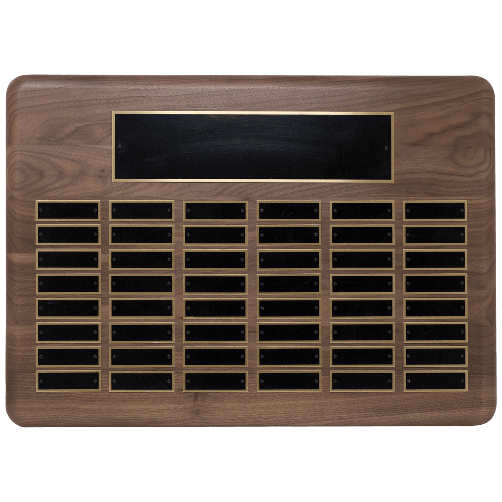 Solid American walnut perpetual plaque - 11 sizes - Schoppy's Since 1921