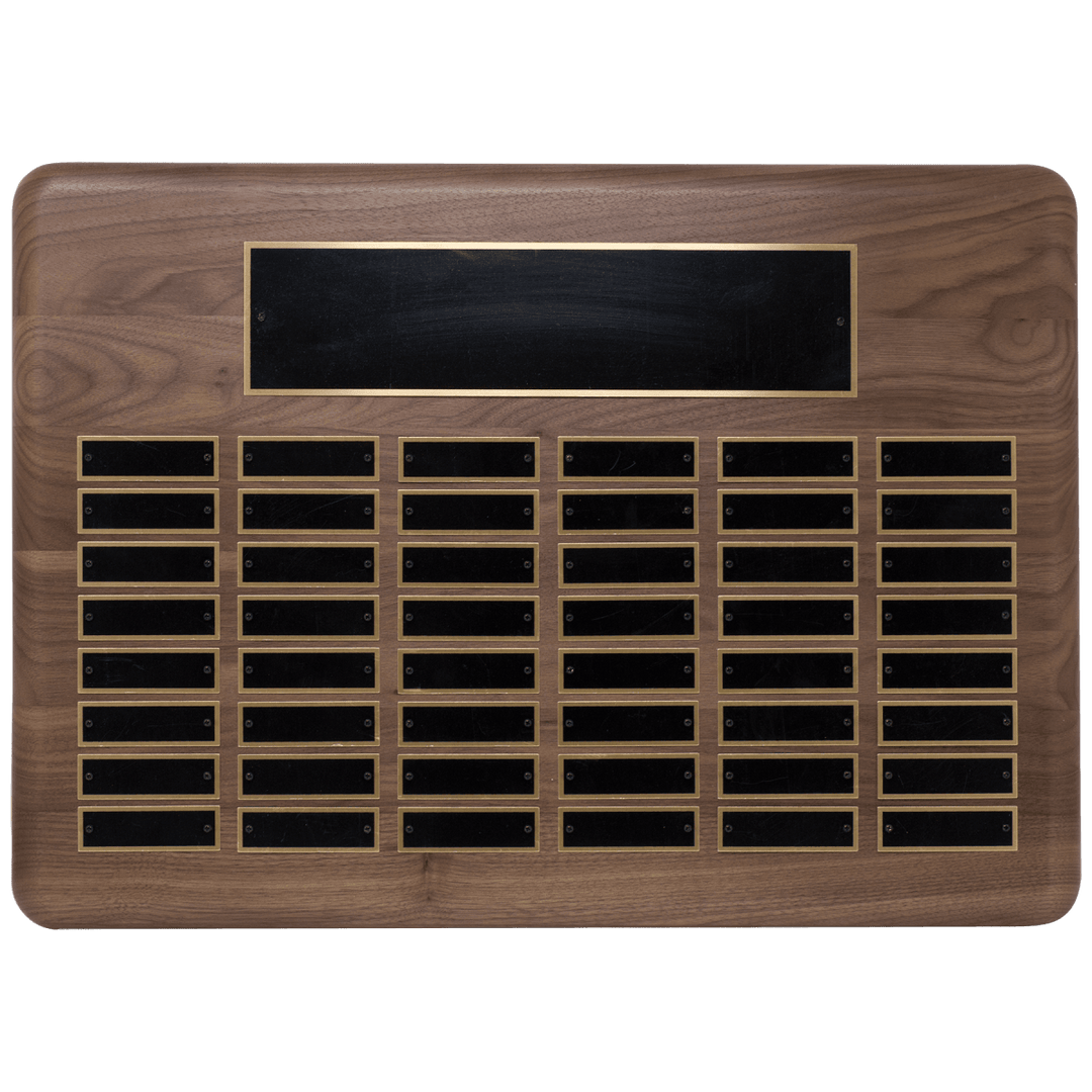 Solid American walnut perpetual plaque - 11 sizes - Schoppy's Since 1921