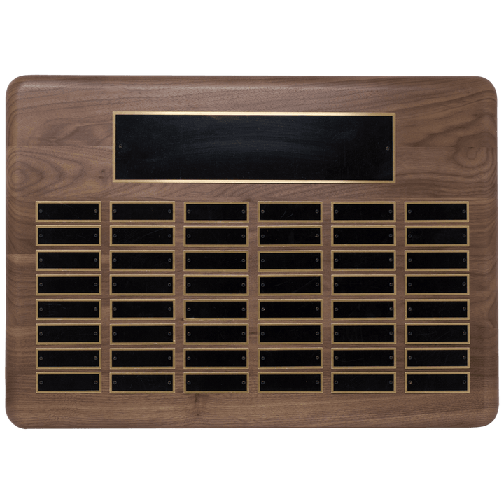 Solid American walnut perpetual plaque - 11 sizes - Schoppy's Since 1921