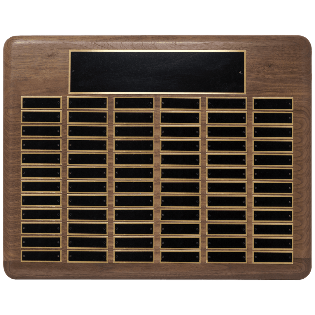 Solid American walnut perpetual plaque - 11 sizes - Schoppy's Since 1921