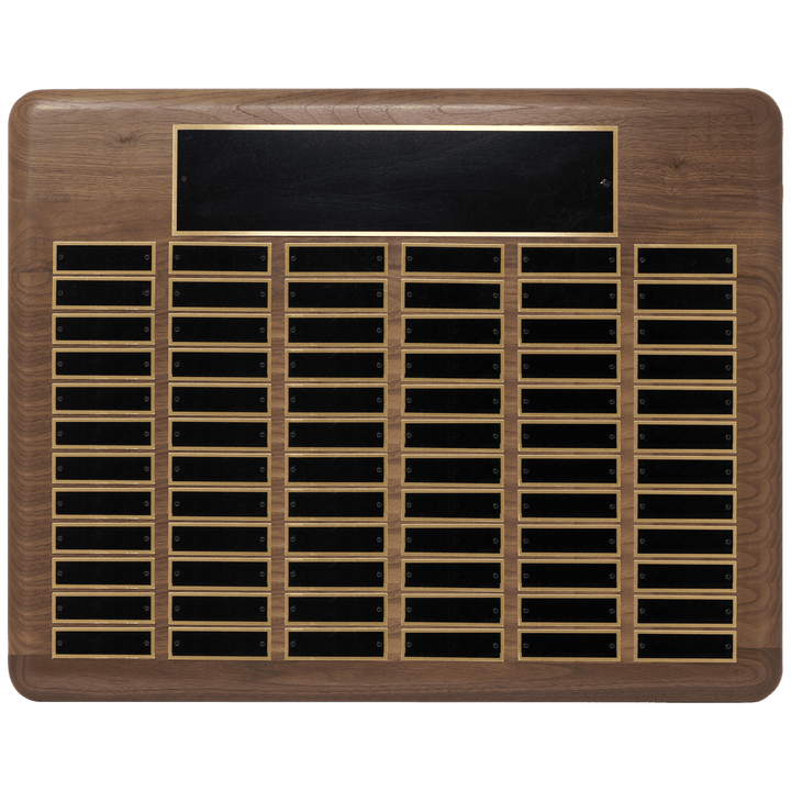 Solid American walnut perpetual plaque - 11 sizes - Schoppy's Since 1921