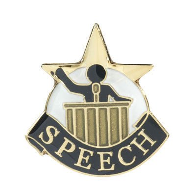 Speech Achievement Lapel Pins - Schoppy's Since 1921