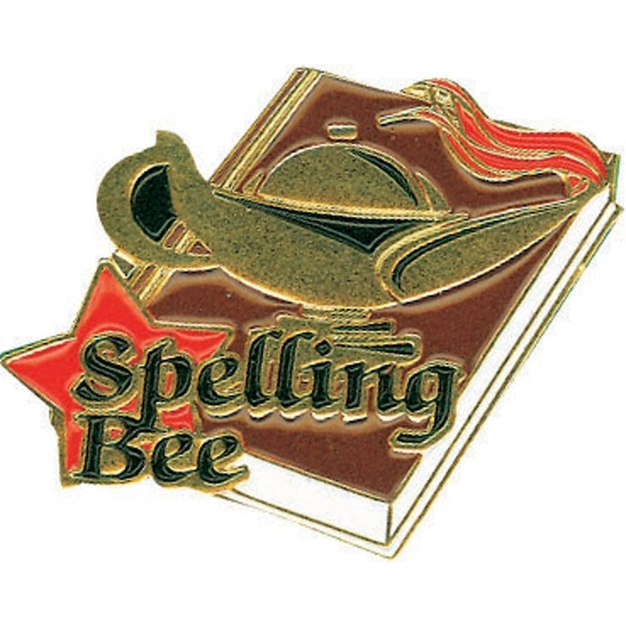 Spelling Bee Lamp of Learning Pin - Schoppy's Since 1921