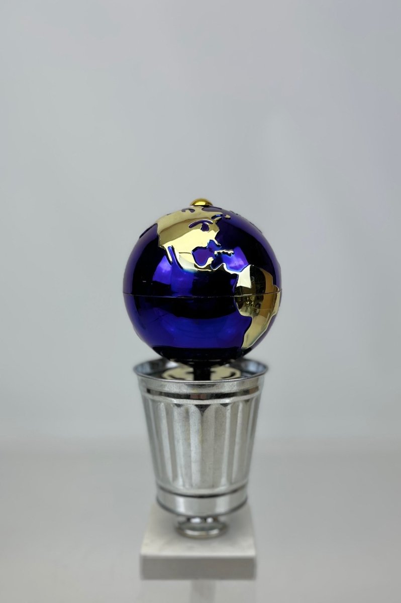 Spinning World in the Trash Can Trophy - Schoppy's Since 1921