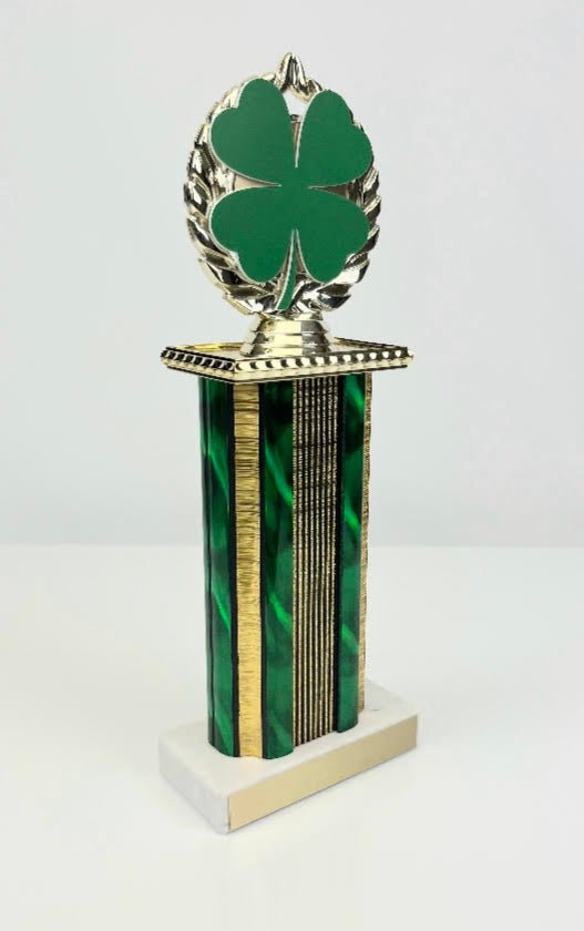 St. Patrick's Day Clover Column Trophy - Schoppy's Since 1921