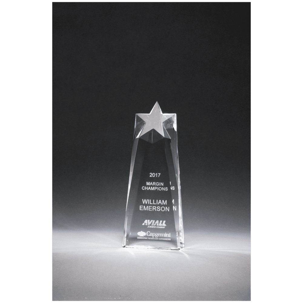 Star Carved Crystal Trophy - Schoppy's Since 1921