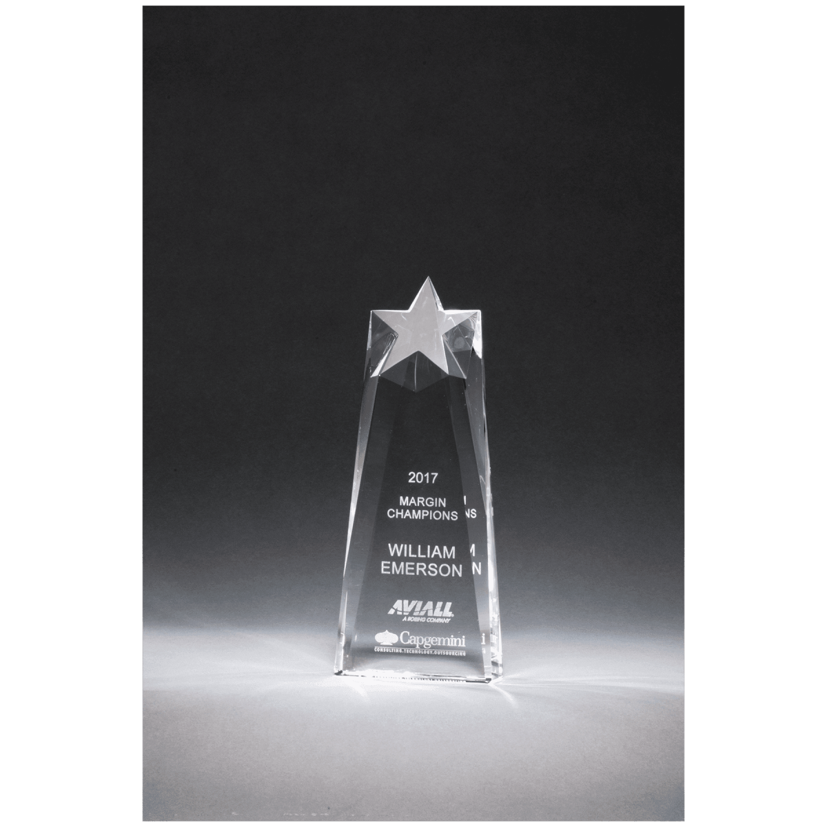 Star Carved Crystal Trophy - Schoppy's Since 1921