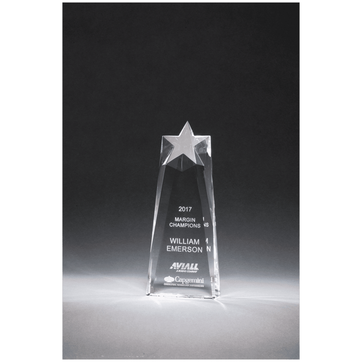 Star Carved Crystal Trophy - Schoppy's Since 1921