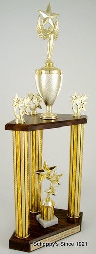 Star Crazy Three Column Trophy - Schoppy's Since 1921