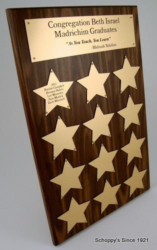 Star Plate Perpetual Plaque - Schoppy's Since 1921