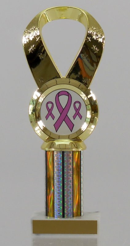 Star Ribbon Logo Insert Figure Column Trophy-Trophy-Schoppy's Since 1921