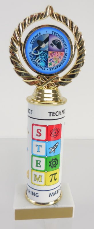 STEM Logo Custom Column Trophy - Schoppy's Since 1921