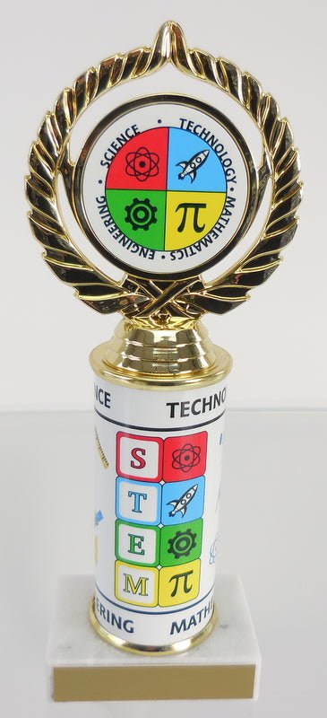 STEM Logo Custom Column Trophy - Schoppy's Since 1921