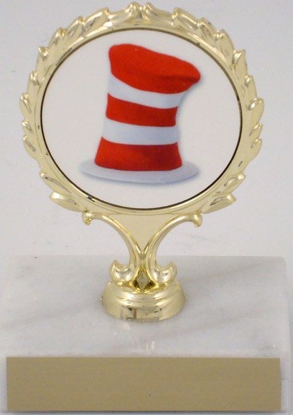 Striped Hat Logo Trophy - Schoppy's Since 1921