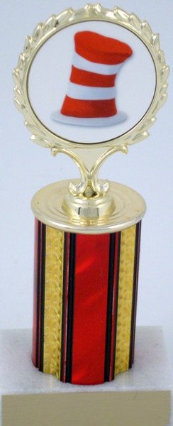 Striped Hat Logo Trophy - Schoppy's Since 1921