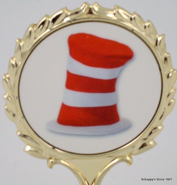 Striped Hat Logo Trophy - Schoppy's Since 1921