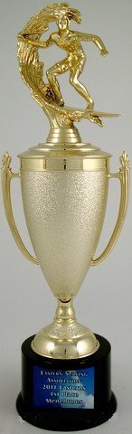 Surf Cup Trophy on Black Round Base - Schoppy's Since 1921