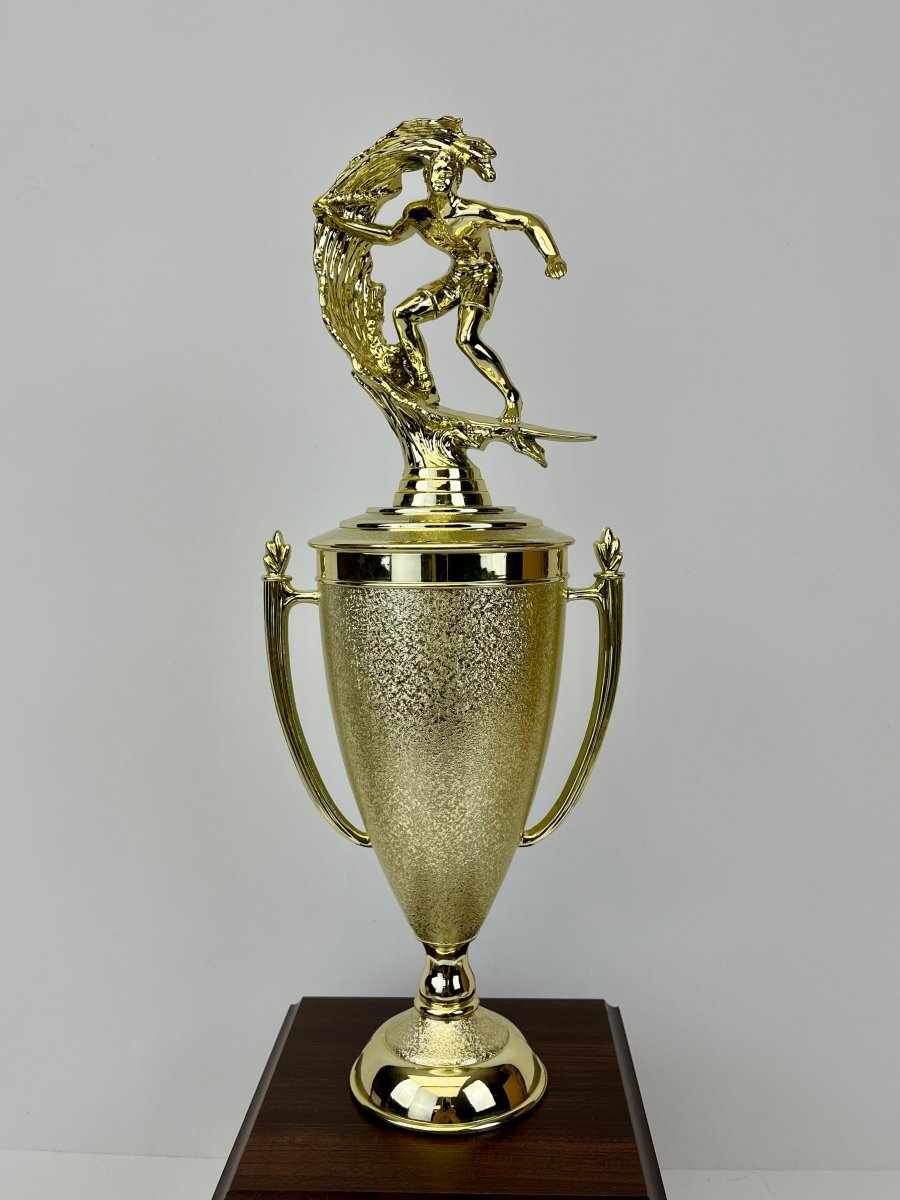 Surf Cup Trophy on Wood Base - Schoppy's Since 1921