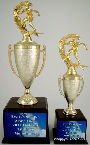 Surf Cup Trophy on Wood Base - Schoppy's Since 1921