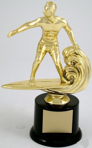 Surfer Economy Trophy on Round Base - Schoppy's Since 1921