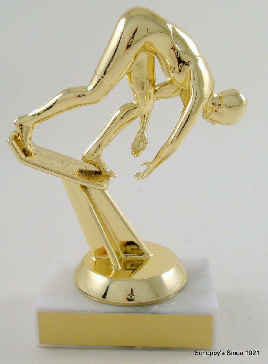 Swimmer Starter Block Trophy - Schoppy's Since 1921