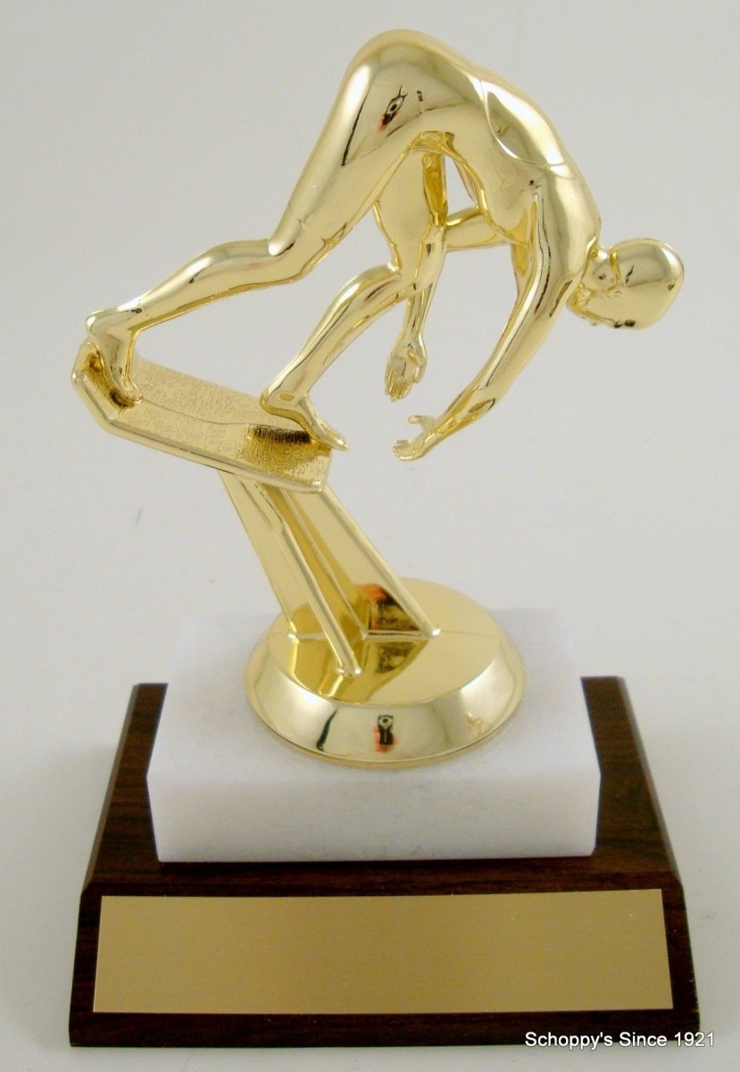 Swimmer Starter Block Trophy - Schoppy's Since 1921