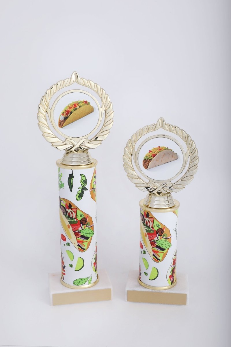 Taco Custom Column Logo Trophy - Schoppy's Since 1921