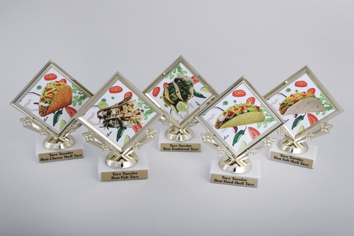 Taco Diamond Logo Trophy - Schoppy's Since 1921