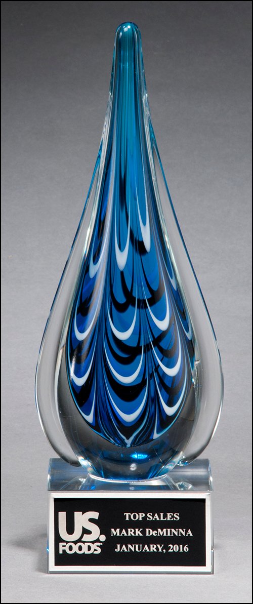 Teardrop Art Glass Award - Schoppy's Since 1921