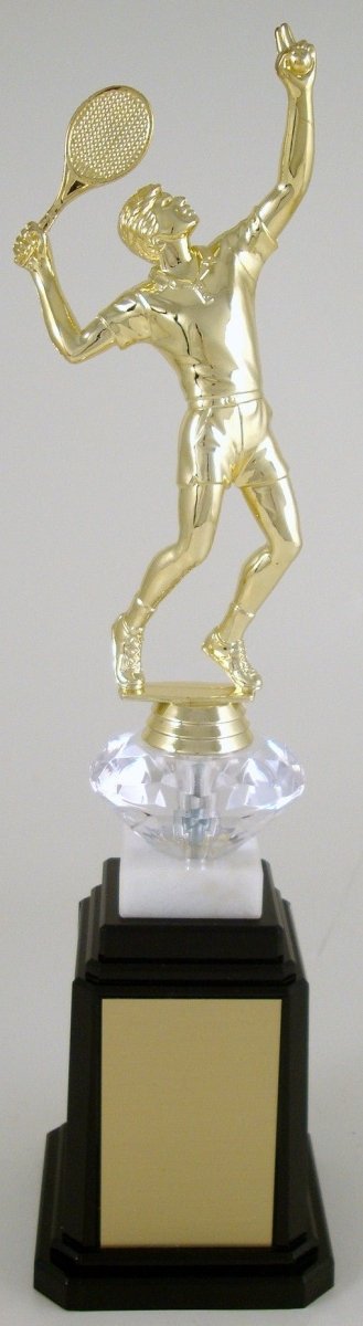 Tennis Figure On a Tower Base Trophy - Schoppy's Since 1921