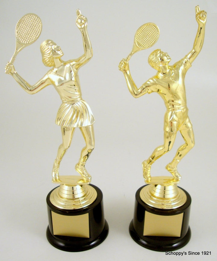 Tennis Jumbo Trophy On Black Round Base - Schoppy's Since 1921