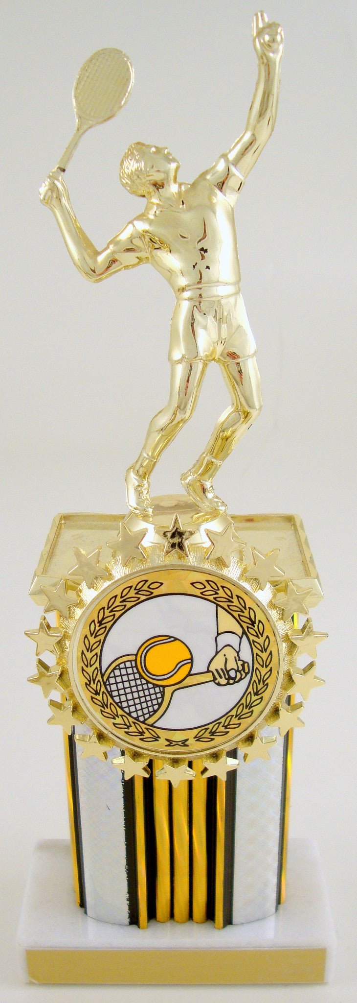 Tennis Logo Column Trophy