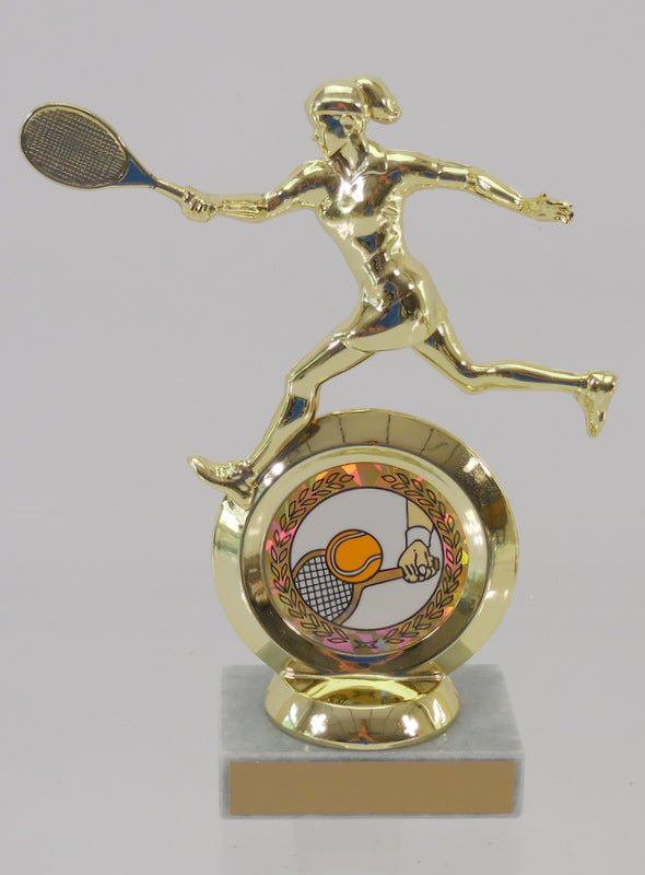 Tennis Logo Insert Figure Trophy - Schoppy's Since 1921